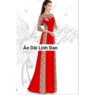 Áo dài in 3D  vải lụa nhật sang trọng - Áo Dài Linh Đan