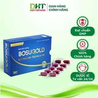 Đạm dinh dưỡng BOSUGOLD DHT HATAPHAR bổ sung đạm tự nhiên, tăng cường sức khỏe cho cả nhà - Hộp 3 vỉ x 10 viên