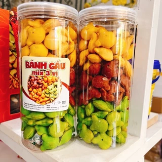 BÁNH GẤU MIX 3 VỊ: TRUYỀN THỐNG, CHÙM NGÂY & CAFE 420G