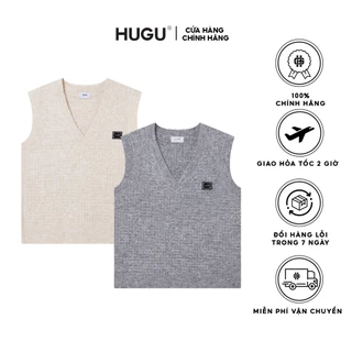 Áo gile unisex form rộng cổ V TWIW GILE chính hãng HUGU chất liệu tự nhiên mềm mịn