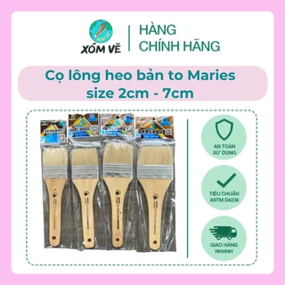 [XÓM VẼ] Cọ bản to, panh xô lông heo cán gỗ Marie’s nhiều size G1752