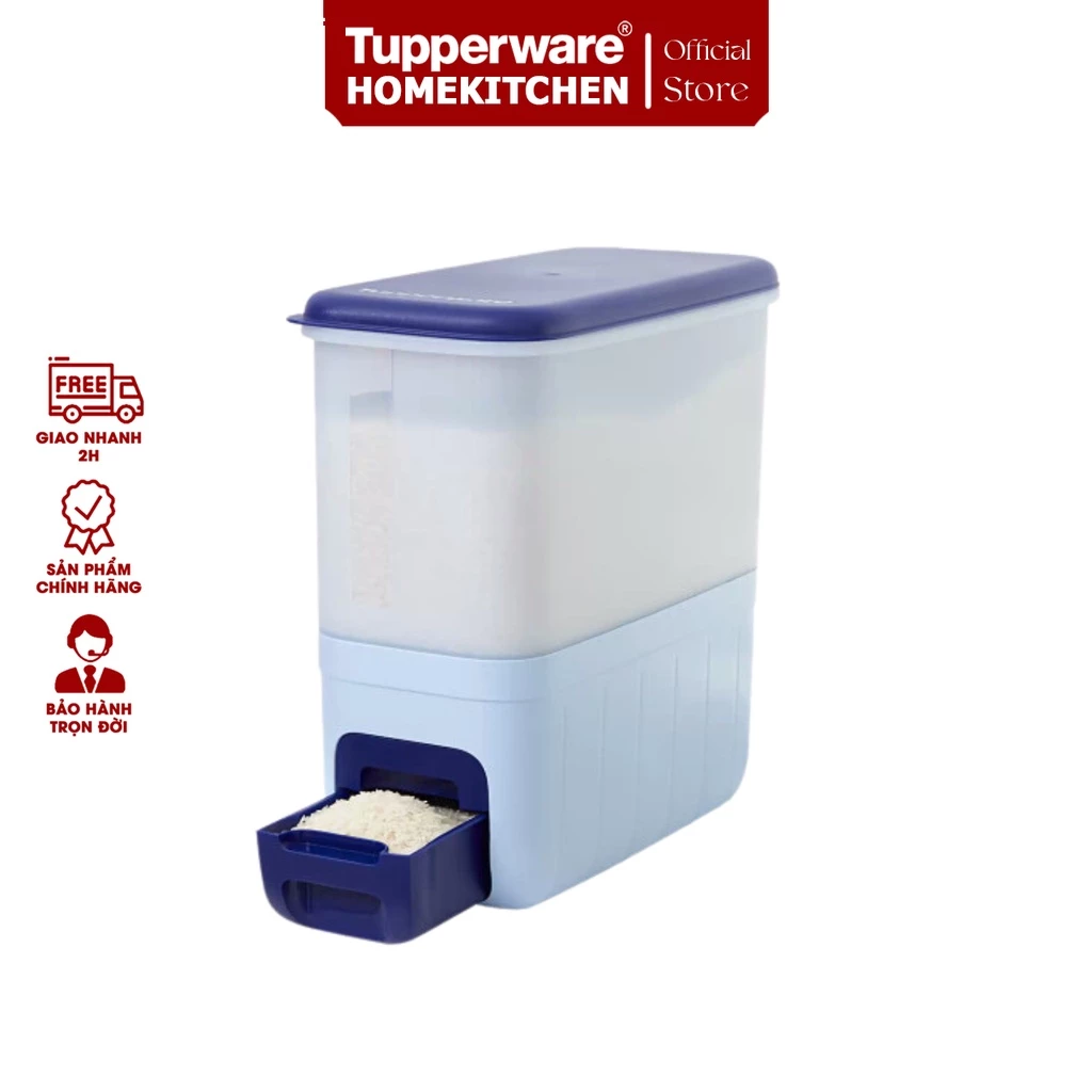 Thùng Gạo Rice Smart Aqua 10kg - Tupperware