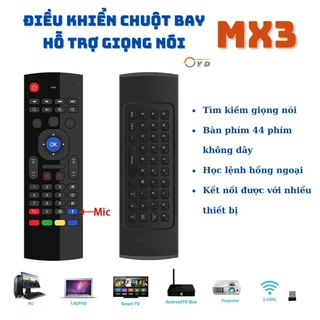 Chuột bay, Bàn phím MX3, KM800, I8, UKB - 500 mini không dây chuyên dùng cho Smartivi và tivibox, Laptop, PC...