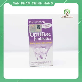 [Nhập khẩu_tem chính hãng] Men phụ khoa Optibac tím phòng bệnh phụ khoa cho phụ nữ và mẹ bầu hộp 30, 90v