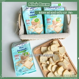 [3/25] Bánh mì khô hữu cơ Babydream 100g 7m+ nhà bum lienlebc