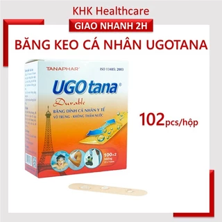Băng keo cá nhân UGOTANA (hộp 102 miếng) sản xuất tại Việt Nam