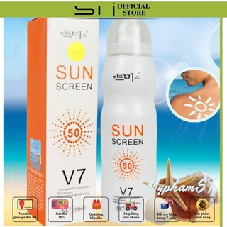 Xịt chống nắng- Sun Screen V7( lên tone, chống lão hóa, ko bết dính )-Cam kết 100% Hàn Quốc