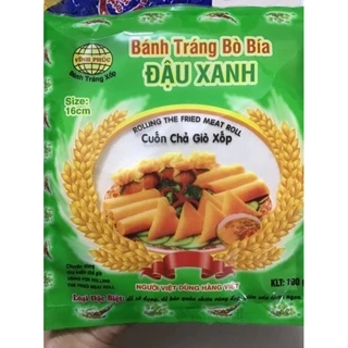 Gói 30 lá bánh đa nem đậu xanh, vỏ bò bía cuốn nem loại đặc biệt