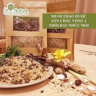 (Tặng kèm đai)Muối Thảo Dược Giảm Mỡ Bụng Mỡ Đùi Giảm Đau Lưng Cho Mẹ Sau Sinh I'm Nature túi 1Kg