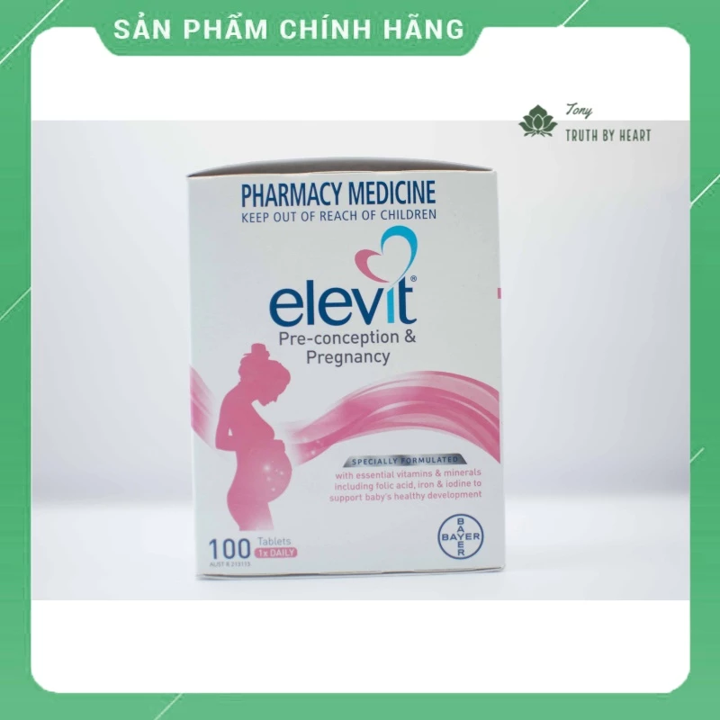 Viên uống Elevit - Vitamin cho bà bầu Úc 100 Viên