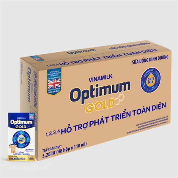 THÙNG 48 HỘP SỮA BỘT PHA SẴN OPTIMUM GOLD 110ML.