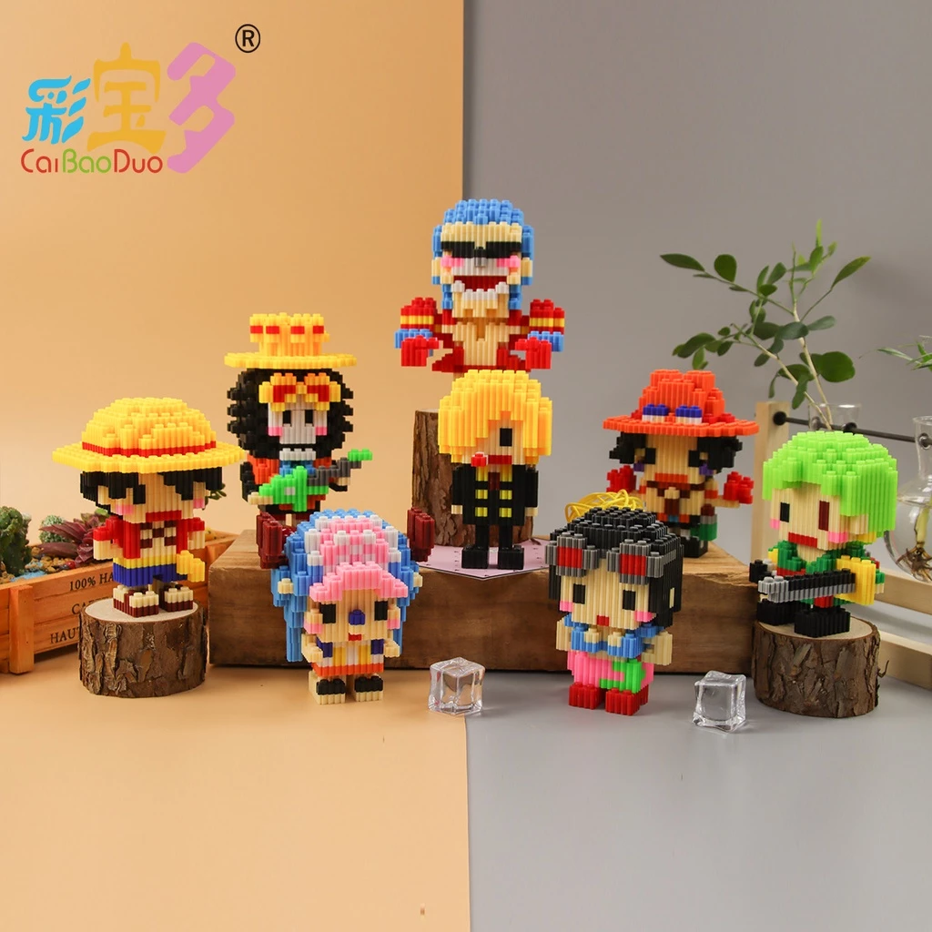 Lắp ráp mô hình nhân vật hoạt hình one piece luffy,zoro,chopper,sanji,ace,robin,franky,usopp,brook,nami