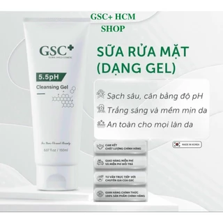 Sữa rửa mặt gel pH 5.5 GSC Hàn Quốc Dịu nhẹ cho mọi loại da, da dầu mụn & da khô, cho cả Nam và Nữ.