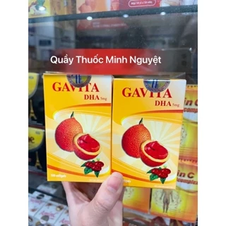 Dầu gấc Gavita DHA hộp 100 viên