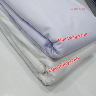 Vải kate màu trắng kem / trắng sữa / trắng ngà may áo sơ mi nam nữ