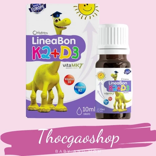 Vitamin D3 K2 Lineabon 10ml (tặng kèm quà)