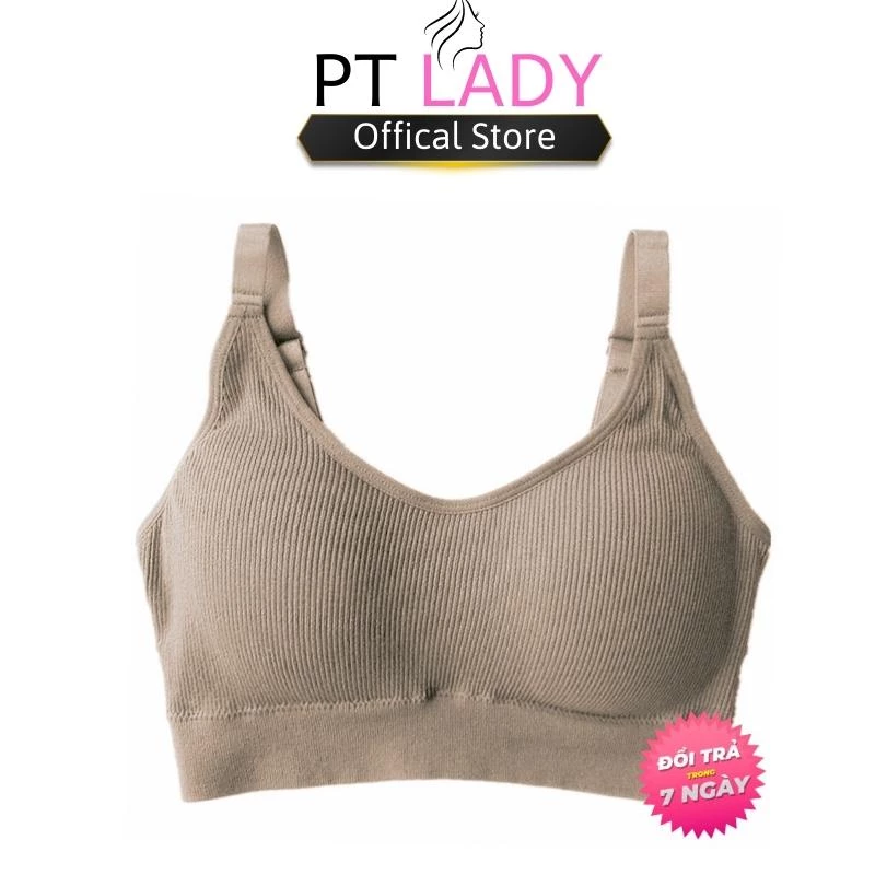 Áo Ngực CBTBRA01 Áo Bra Tập Gym VNXK Kiểu Dáng Thể Thao Chất Liệu Cotton Bề Mặt Gân Tăm 2 Dây Mặc Thoải Mái 201