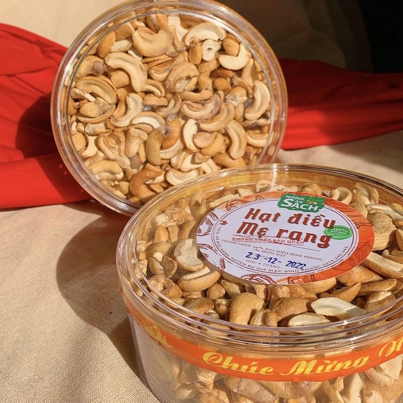 Hạt Điều Vỡ Nông Sản Sạch Bình Phước – Rang Muối Bếp Củi, Giòn Thơm Thượng Hạng
