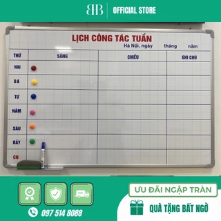 Bảng Lịch Công Tác, KT:60x80cm, 60x100cm, 80x120cm