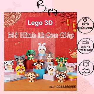 Đồ Chơi Le. go 3D TEPOTA/ Đồ Chơi Lắp Ráp Xếp Hình Cho Bé Sáng Tạo Nhân Vật, Động Vật Đáng Yêu