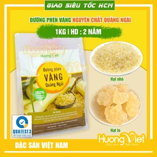 Đường phèn quảng ngãi nguyên chất làm từ mật mía, đường phèn vàng mật mía không tẩy trắng, đường phèn vàng tự nhiên 1kg