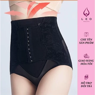 Quần gen nịt bụng mặc váy định hình eo 9 khuy cài cạp cao 882 [Leo Bralette]