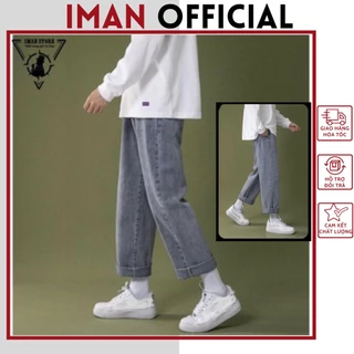 Quần Baggy jean nam ống suông rộng style hàn quốc 2022