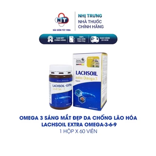 Omega 3 sáng mắt đẹp da chống lão hóa Lachsoil Extra Omega-3-6-9 Hộp 60 viên