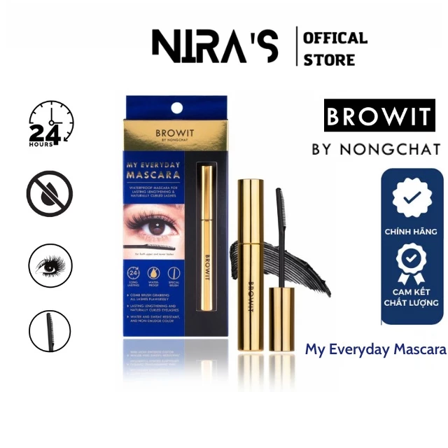 Mascara Browit by Nongchat My Everyday Thái Lan không lem, không trôi, không vón cục