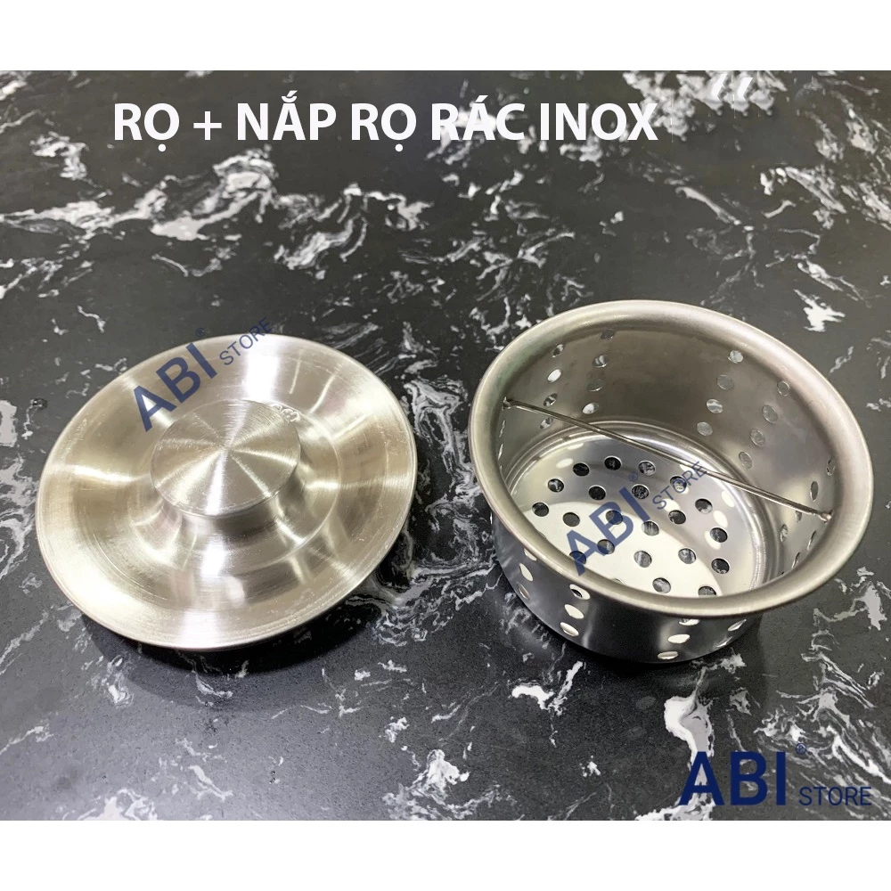 RỌ RÁC VÀ NẮP RỌ RÁC INOX CHẬU RỬA BÁT HÀNG DÀY ĐẸP GIÁ RẺ ( rọ đựng lọc rác bồn rửa chén )