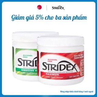 Miếng lau giảm mụn Stridex Maximum Hộp 55 miếng (BÁN CHẠY)