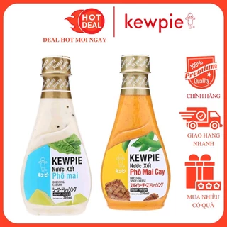 Nước Sốt Phô Mai Cay/ Không Cay Kewpie 210ML Chính Hãng