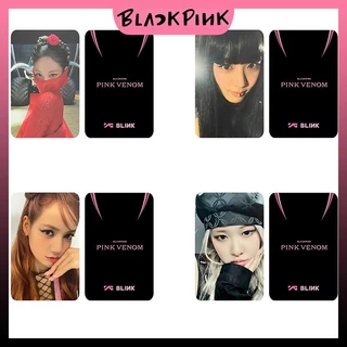 [ PHOTOCARD ] Thẻ Card Bo Góc Thành Viên BLACKPINK - Chủ Đề PINK VENOM Bản Đen - Cán Sần Xịn [FANMADE]