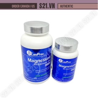 Viên Uống Bổ Sung Magie Canprev Magnesium Bis Glycinate 200 Gentle - 240 Viên