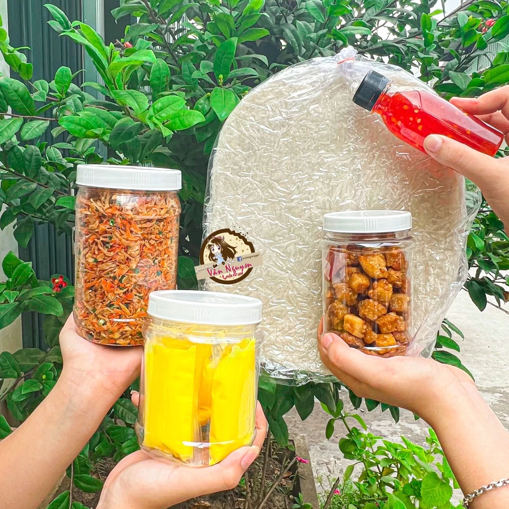 Combo BÁNH NGON TÓP MỠ SIZE VỪA TẶNG SỐT TẮC bánh tráng phơi sương 400gr,tóp mỡ 150gr,muối tép hành phi 300gr, bơ 300gr