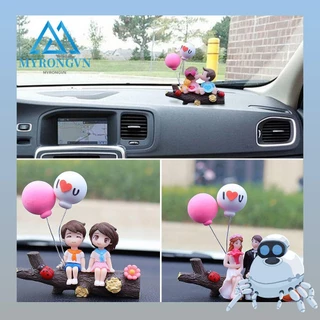 MYRONGOODS Cartoon Cute Couples Action Figure Figurines Balloon Auto Interior Decoration Perfume Clip Ornaments