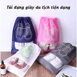 (Hàng dầy đẹp) Combo Túi đựng giày dây rút chống nước, bụi 37x26cm