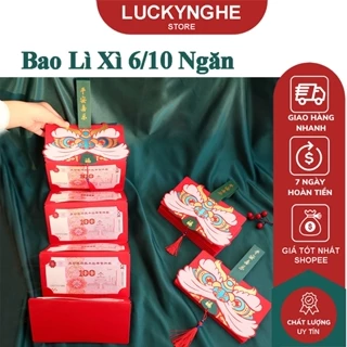 Bao Lì Xì 6/10 Ngăn Bao lì xì 2023 Tết đẹp, phong bao lì xì độc lạ