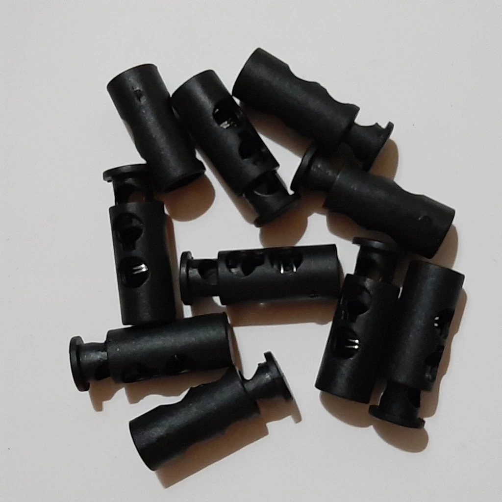 Nút chặn dây, chốt chặn dây quai mũ,chốt tăng giảm dây mũ áo, mũ , áo, quần....handmade_phụ liệu may mặc Hiếu Đăng