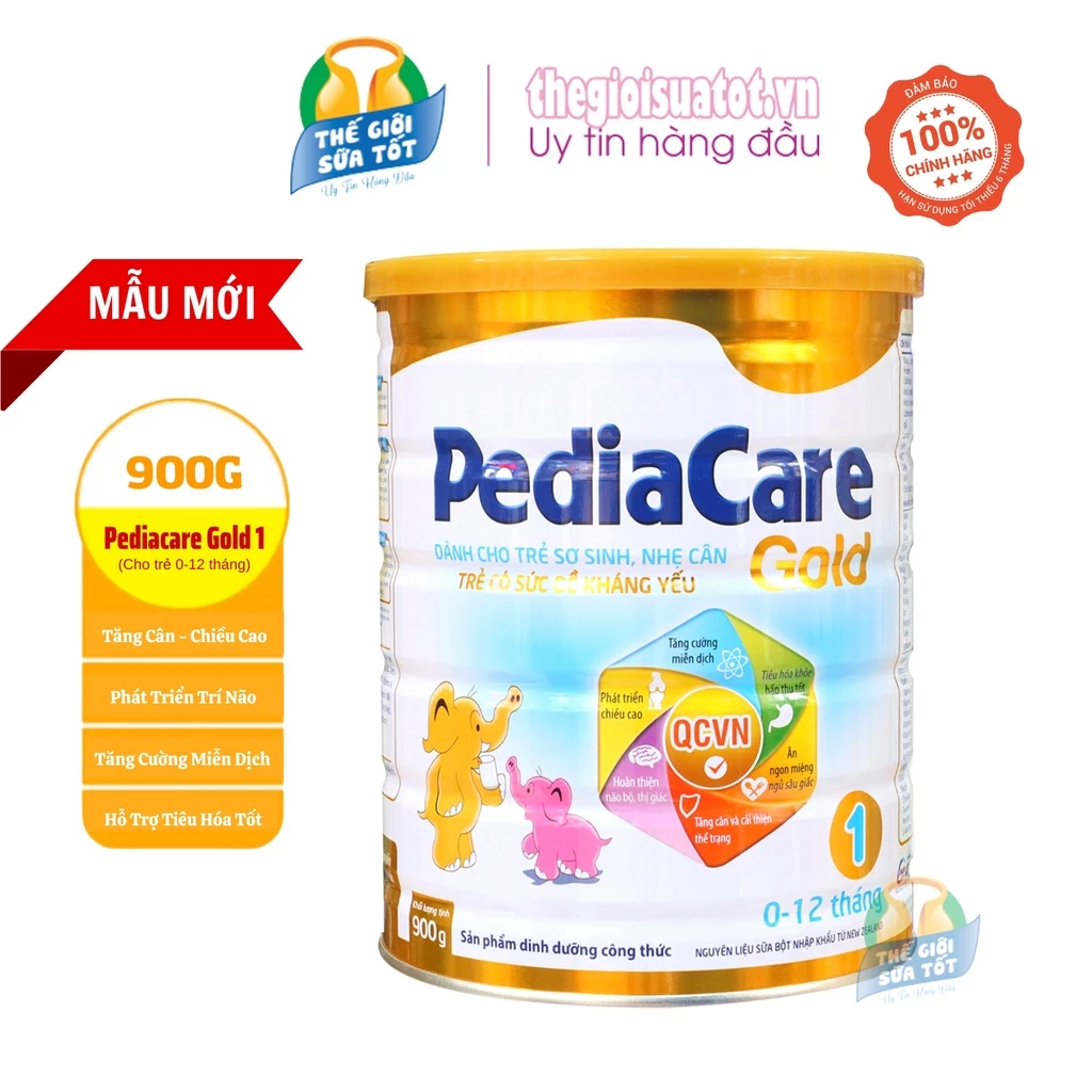 Sữa PediaCare Gold 1 (900g) Sữa dinh dưỡng cao năng lượng