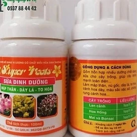 SUPER ROOTS Sữa Dinh Dưỡng Cho Cây Trồng (100ml), Phân Bón Mập Thân, Dày Lá, To Hoa