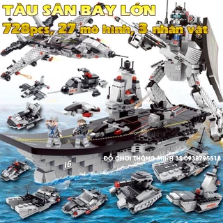 Mô hình lego xe cảnh sát đặc nhiệm 1000pcs, lego robot chiến đấu, lego tàu sân bay lớn