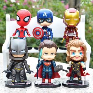 Mô Hình Avenger Bộ 6 nhân vật siêu anh hùng cao 8-9cm hàng chất lượng cao - Figure Tượng Avenger