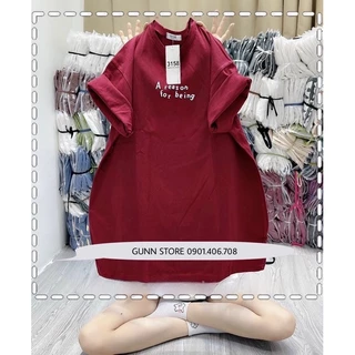 Áo Thun 3158 In Chữ A REASON Form Rộng Unisex Chất Cotton Khô Loại 1, Thoáng Mát, Thấm Hút Mồ Hôi - GUNN