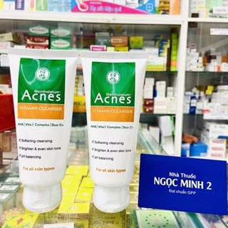 ✅[CHÍNH HÃNG] Kem rửa mặt vitamin Acnes Cleanser 100g