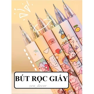 Dao rọc giấy dạng bút cắt giấy, tỉa Washi, sticker, unboxing in hình dễ thương