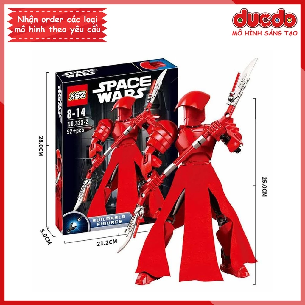 (Đóng túi) No.323 -2 Lắp ghép Chiến tranh giữa các vì sao Elite Praetorian Guard - Đồ chơi Xếp hình Mô hình 75529