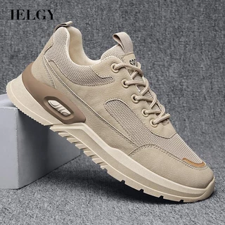 IELGY khaki Giày Sneaker Chạy Bộ Tăng Chiều Cao Giản Dị Cho Nam