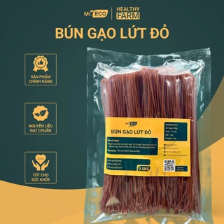 Bún Gạo Lứt Đỏ Mr.Eco Healthy Food Hỗ Trợ Giảm Cân, Eatclean Gói 500g