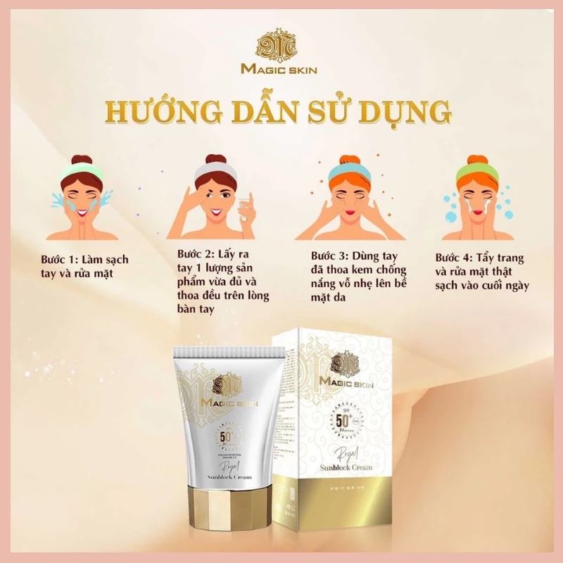 Kem chống nắng - Kem chống nắng magicskin